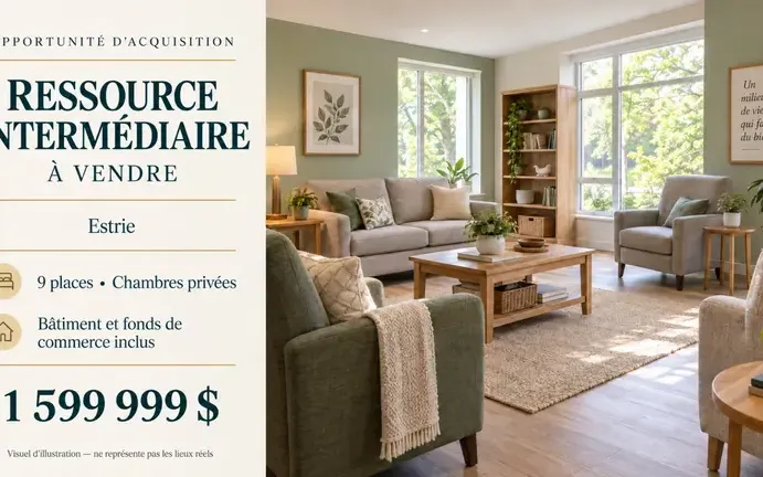Résidence de personnes âgés (RI / RPA) à vendre en Estrie