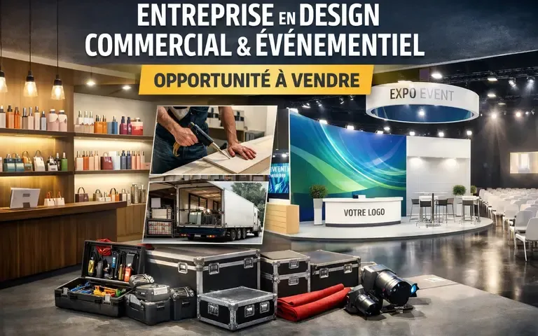 Entreprise spécialisée en design commercial et aménagement événementiel