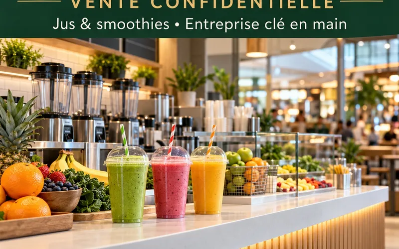 Bar à jus de fruits au Centre Eaton de Montréal ! à vendre