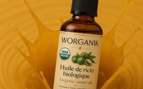  WORGANIK | Marque établie + Shopify + Facebook +site+ 960 bouteilles d'huile de ricin en inventaire