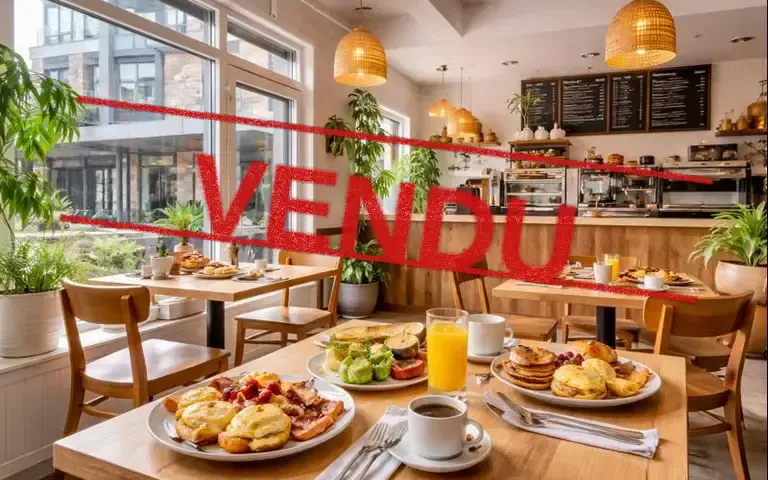 VENDU : 15S12-6 |Entreprise de restauration spécialisée dans le déjeuner, établie depuis plusieurs années dans un secteur urbain dynamique et très fréquenté à Montréal.