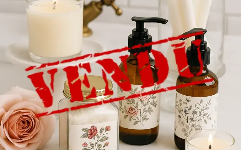 VENDU 13P06-5 |Entreprise québécoise – Cosmétiques artisanaux haut de gamme