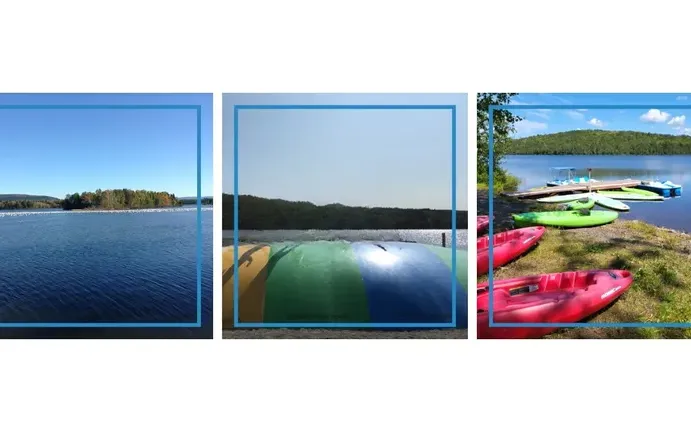 Camping à vendre en Gaspésie avec lac et plage