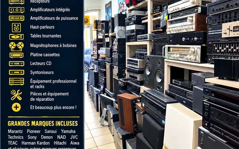 Inventaire audio complet de 1 500+ unités – Vente en bloc