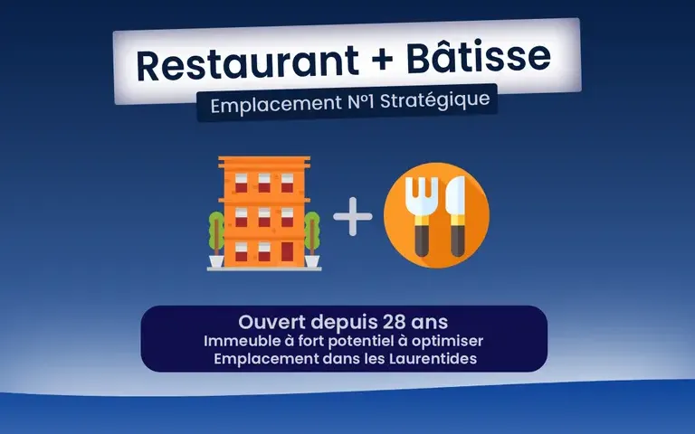 EC04871 - RESTAURANT & IMMEUBLE COMMERCIAL