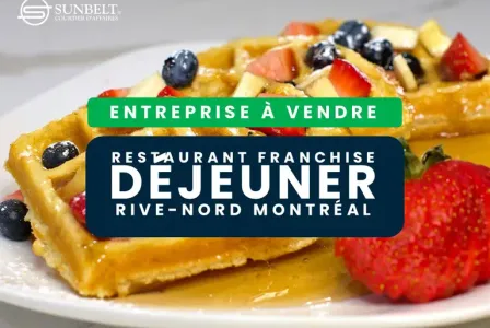 FRANCHISE DÉJEUNER-DÎNER ACHALANDÉE . RIVE-NORD