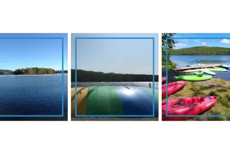 Camping à vendre en Gaspésie avec lac et plage