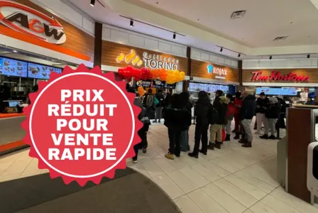 NOUVEAU PRIX : Franchise de restaurant "Grillades Torino" au Carrefour Angrignon [REF-192]