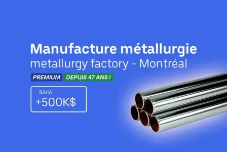 EC74687 - Entreprise industrielle de traitements du Métal , Rentable et solidement établie BAIIA 500K$