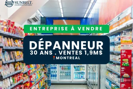 DÉPANNEUR À VENDRE . 30 ANS . 